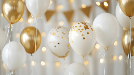 Festive balloons banner - Celebration design