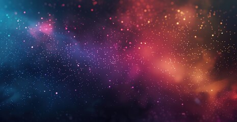 Abstract galaxy with colorful cosmic dust, starry night sky with twinkling stars on gradient background. Ideal for sci fi projects, backgrounds and wallpapers or sky themed designs