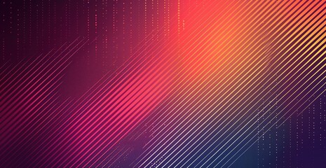 Abstract gradient background with colorful diagonal lines. Futuristic vibrant pattern perfect for technology presentations, stylish wallpapers and digital designs