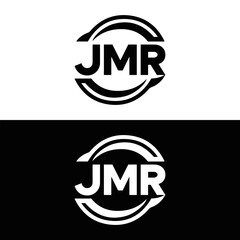 Obraz premium JMR logo. J M R design. White JMR letter. JMR, J M R letter logo design. J M R letter logo design in FIVE, FOUR, THREE, style. letter logo set in one artboard. J M R letter logo vector design.