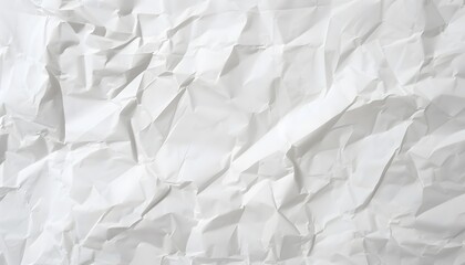 Fototapeta premium the wet crumpled white paper texture for the headerbackdrop