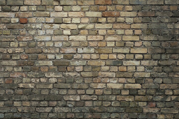 wall made of old brick close-up