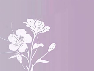 A beautiful floral background in shades of violet, perfect for spring or summer designs