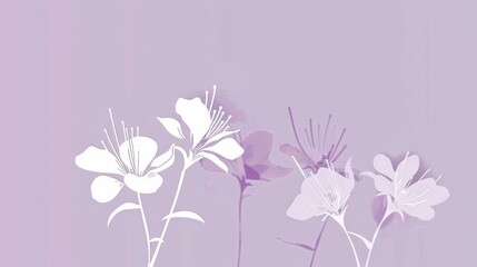 Naklejka premium A beautiful floral background in shades of violet, perfect for spring or summer designs