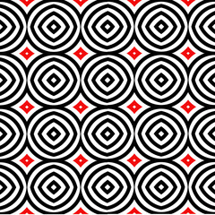 African tribal circle fabric seamless pattern 