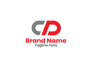 Creative Alphabet letters Initials Monogram logo CD, DC, C and D 