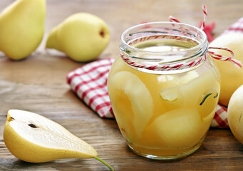organic pears canned in syrup for dessert