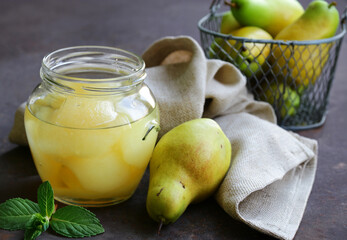 organic pears canned in syrup for dessert