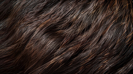 Fototapeta premium The weave of hair creating a background, reflecting the harmony and beauty of wild nature, like a painted picture of sensual wildness