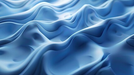 Fototapeta premium Blue abstract background. liquid ripple flow like water. copy space for text