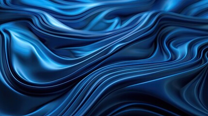 Fototapeta premium Blue abstract background. liquid ripple flow like water. copy space for text