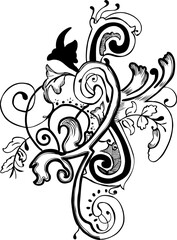 abstract floral design