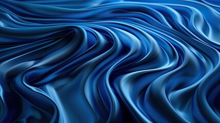 Fototapeta premium Blue abstract background. liquid ripple flow like water. copy space for text