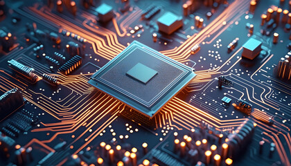 High-Tech Processor on Advanced Circuit Board