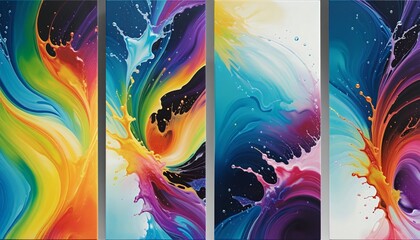 Fluid Design Collection: A Creative Ink Gradient Gallery