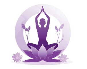 silhouette of an adult woman in yoga pose,international yoga day