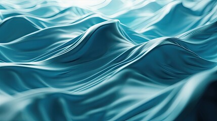 Fototapeta premium Blue abstract background. liquid ripple flow like water. copy space for text