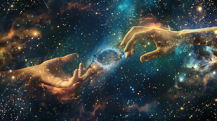 Obraz premium background with stars