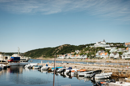 Harbor of a Swedish city