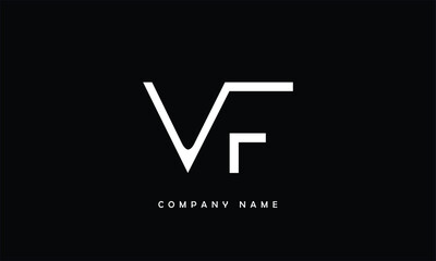 VF, FV, V, F Abstract Letters Logo Monogram