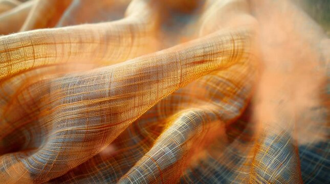 Linen Fabric Texture with Fine Weave