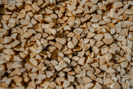 Texture of Firewood For Cottage Stove