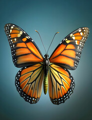 Obraz premium digital render of a monarch butterfly