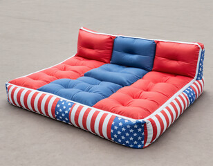 inflatable mattress colors flag 4th of July