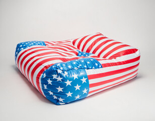 Fototapeta premium inflatable mattress colors flag 4th of July