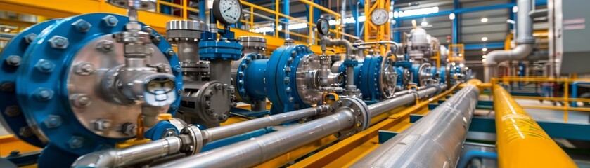 Flow Control Hub Steel Piping System in Industrial