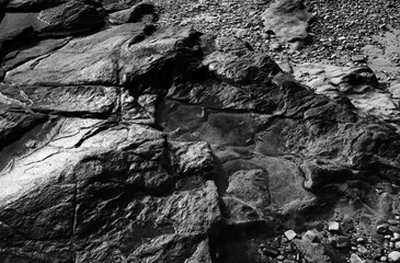 Rochers humides .