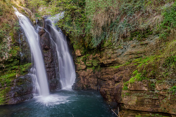 Molise, the waterfalls of Carpinone