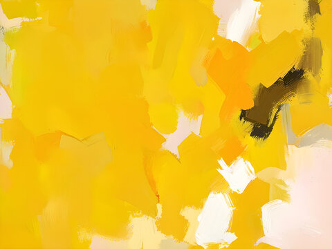 Yellow abstract background with brush strokes.	
