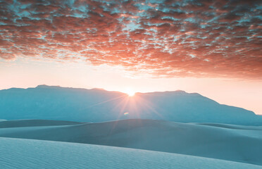 White sand dunes