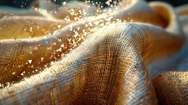 Linen Fabric Texture with Fine Weave