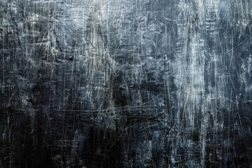Obraz premium Black Scratched Metal Texture. Rough Background with Iron Steel Effect