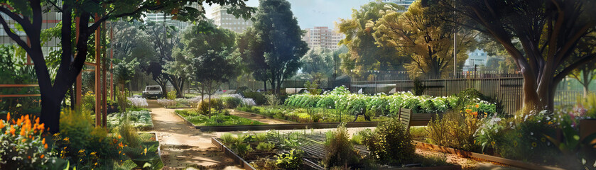 Community Gardens: Focus on community gardens and urban farming initiatives, showcasing the city's commitment to sustainability and green spaces