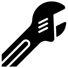 wrench solid icon