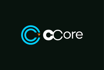 Letter c c core logo design and business name ideas 