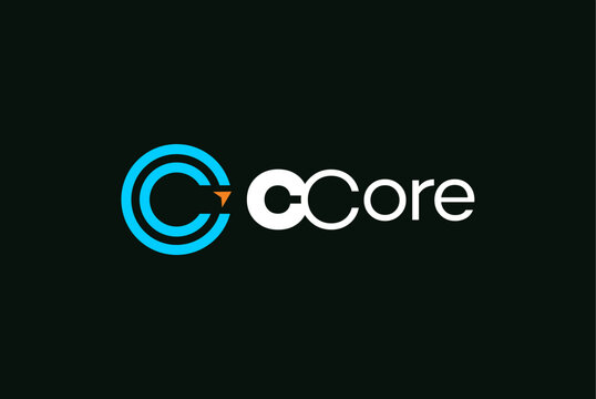 Letter CC Core Typography Logo Template &ndash; Modern Innovative Business Brand Identity