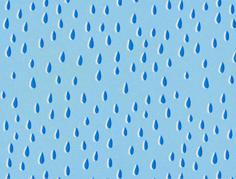 Rain retro illustration