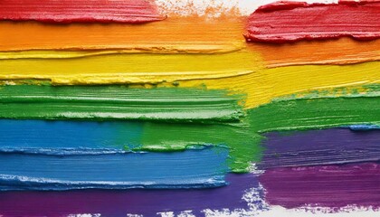 texture of smudges, strokes of paint in the color of the lgbt flag, pride month, background