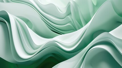 Light green and white waves.