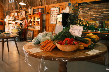 Fresh produce at farm