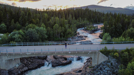 Sunset in rural Sweden 