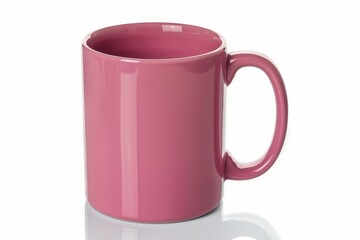 Colorful Ceramic Coffee Mug mock up on a white background. Great as product design, print space