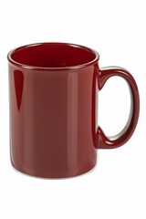 Colorful Ceramic Coffee Mug mock up on a white background. Great as product design, print space