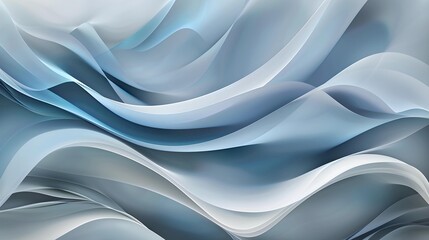Fluid waves in calming blue and grey hues create a serene and modern aesthetic. Perfect for contemporary decor, backgrounds, and creative projects seeking a tranquil vibe.