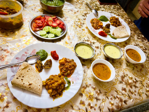 Christmas dinner when travelling in Jodhpur, India.