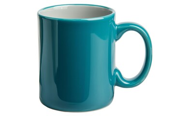 Colorful Ceramic Coffee Mug mock up on a white background. Great as product design, print space